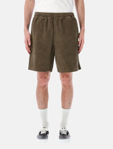 Obey Horizon corduroy cotton shorts -  | Spazio Pritelli