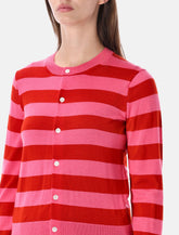 Comme des Garçons Girl striped wool cardigan -  | Spazio Pritelli