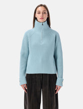 La Piscine high neck wool sweater -  | Spazio Pritelli