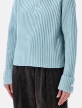 La Piscine high neck wool sweater -  | Spazio Pritelli
