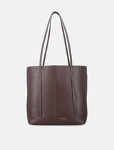 By Malene Birger Abilso square leather tote bag -  | Spazio Pritelli