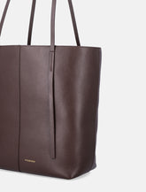 By Malene Birger Abilso square leather tote bag -  | Spazio Pritelli