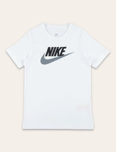 T-shirt bianca in cotone bambino Nike con logo -  | Spazio Pritelli