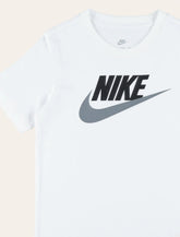 T-shirt bianca in cotone bambino Nike con logo -  | Spazio Pritelli