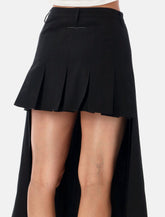 MM6 Maison Margiela asymmetric pleated skirt -  | Spazio Pritelli