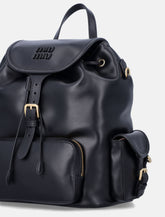 Miu Miu leather backpack with pockets -  | Spazio Pritelli