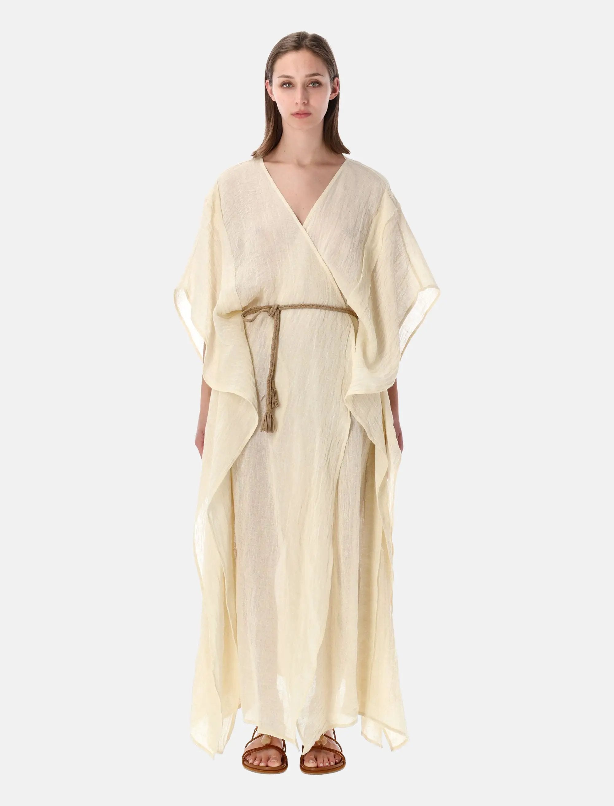 120% Lino tunic crinkle linen dress | Spazio Pritelli 120% Lino tunic crinkle linen dress | Spazio Pritelli