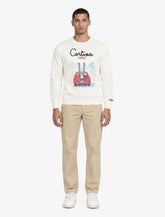 MC2 Saint Barth men's crewneck sweater with print and embroidery -  | Spazio Pritelli