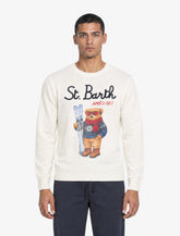 MC2 Saint Barth men's crewneck sweater with print and embroidery -  | Spazio Pritelli