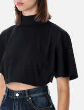 Alaïa cropped cotton T-shirt -  | Spazio Pritelli