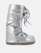 Moon Boot Icon Silver Glittered High boots -  | Spazio Pritelli