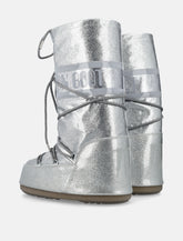 Moon Boot Icon Silver Glittered High boots -  | Spazio Pritelli