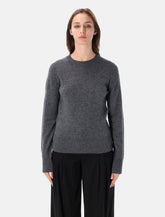 Rhea wool and cashmere crew grey -  | Spazio Pritelli