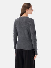 Rhea wool and cashmere crew grey -  | Spazio Pritelli