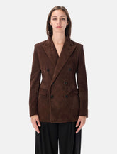 Ralph Lauren suede double-breasted blazer -  | Spazio Pritelli