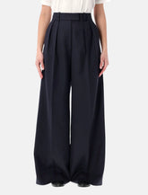 Lou wool blend wide trousers -  | Spazio Pritelli