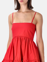 Ganni cotton frill dress -  | Spazio Pritelli
