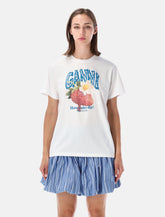 Ganni strawberry print cotton T-shirt -  | Spazio Pritelli