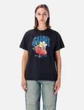 Ganni graphic cotton T-shirt -  | Spazio Pritelli