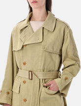 Auralee garment-dyed cotton trench -  | Spazio Pritelli