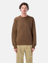 Aurelee flat yarn rib knit sweater - AURALEE