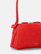 Alaïa Women's Red Nubuck Le Bouledogue Bag -  | Spazio Pritelli