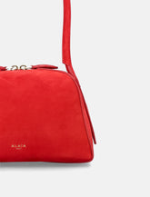 Alaïa Women's Red Nubuck Le Bouledogue Bag -  | Spazio Pritelli