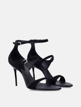Alaïa Women's Black Suede Drop Sandals -  | Spazio Pritelli