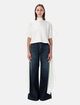Alaïa asymmetric cotton T-shirt -  | Spazio Pritelli