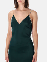Tom Ford crystal chain satin evening dress -  | Spazio Pritelli
