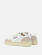 Autry Medalist leather and suese low sneakers - white white -  | Spazio Pritelli