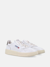 Autry Medalist white and chocolate leather woman's sneakers -  | Spazio Pritelli
