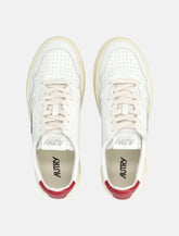 Autry Medalist white and red leather woman's sneakers -  | Spazio Pritelli