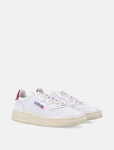 Autry Medalist white and red leather woman's sneakers -  | Spazio Pritelli