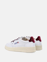 Autry Medalist white and burgundy leather woman's sneakers -  | Spazio Pritelli