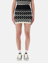 Amiri checkered mesh mini skirt -  | Spazio Pritelli