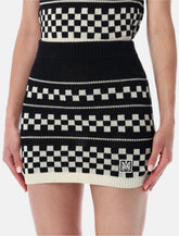Amiri checkered mesh mini skirt -  | Spazio Pritelli