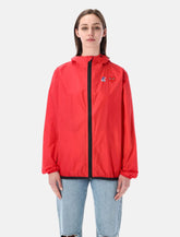 Comme des Garçons Play waterproof hooded K-Way nylon jacket -  | Spazio Pritelli
