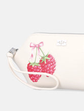 Ganni Raspberry print makeup pouch -  | Spazio Pritelli