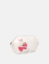 Ganni Raspberry print makeup pouch -  | Spazio Pritelli
