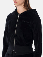 Sporty & Rich Signature Logo Kristal black hoodie -  | Spazio Pritelli
