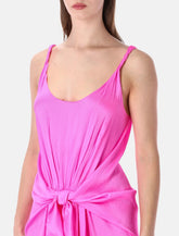 JW Anderson knotted waist longline silk dress -  | Spazio Pritelli