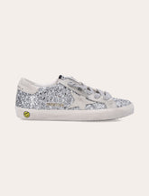 Golden Goose Full Silver Glitter Superstar Sneakers for girl -  | Spazio Pritelli