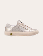 Golden Goose May Laminated Platinum Sneakers Girl -  | Spazio Pritelli
