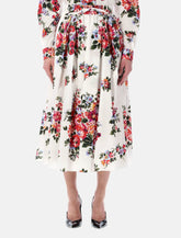 Dolce&Gabbana floral poplin midi skirt -  | Spazio Pritelli
