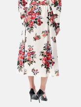 Dolce&Gabbana floral poplin midi skirt -  | Spazio Pritelli