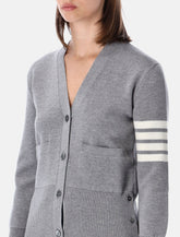 Thom Browne 4-Bar wool cardigan -  | Spazio Pritelli