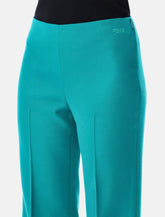 Fendi turquoise wool flared trousers -  | Spazio Pritelli