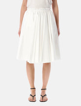 Ami Paris cotton midi corolla skirt -  | Spazio Pritelli