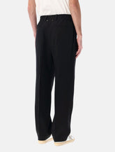 Golden Goose black loose-fit pleated trousers -  | Spazio Pritelli